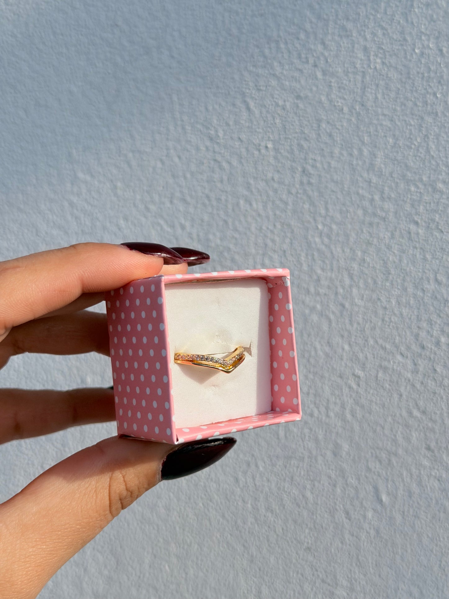 Anillo corona dorado | Acero