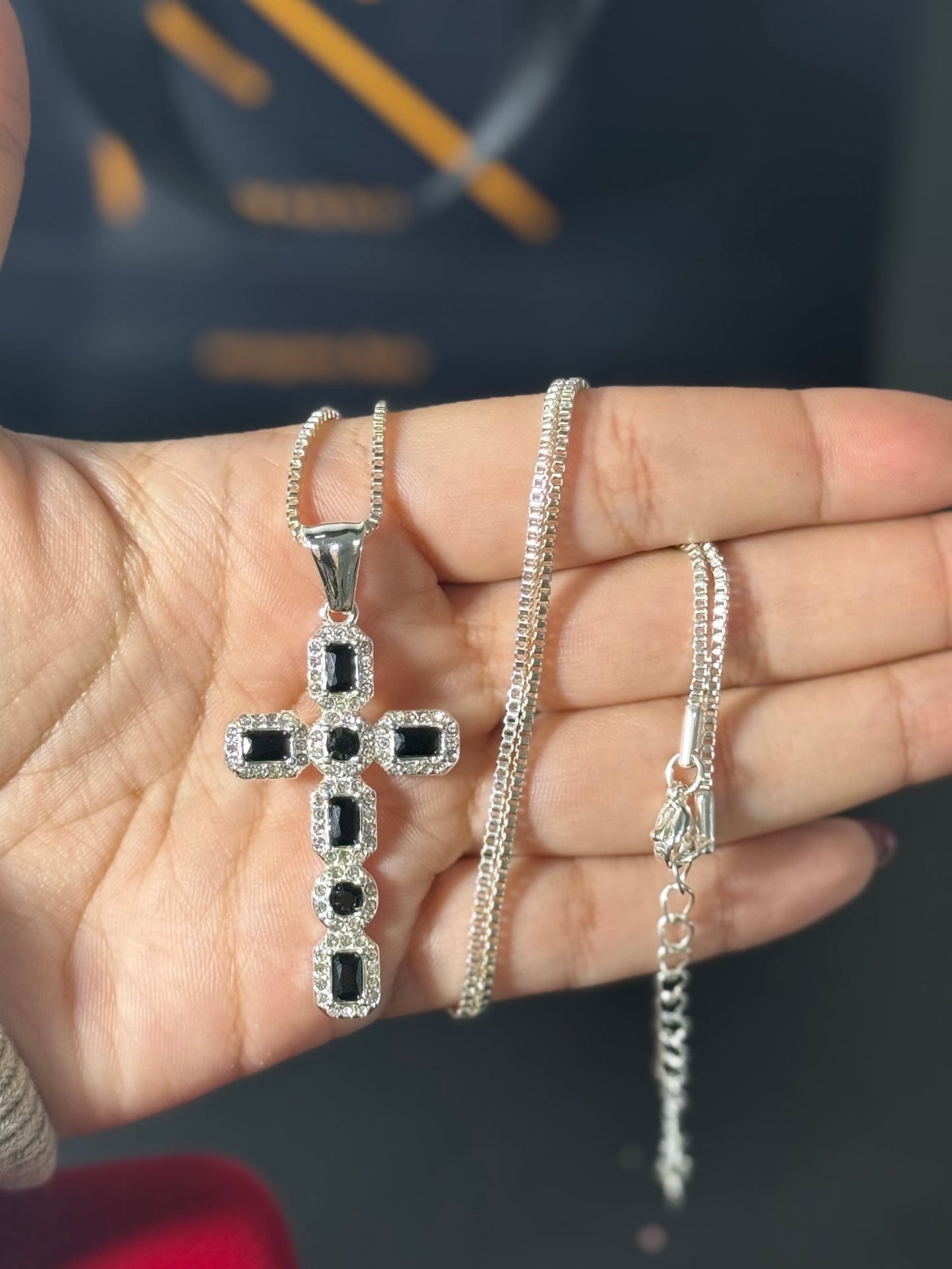 Cadena black cruz | Acero