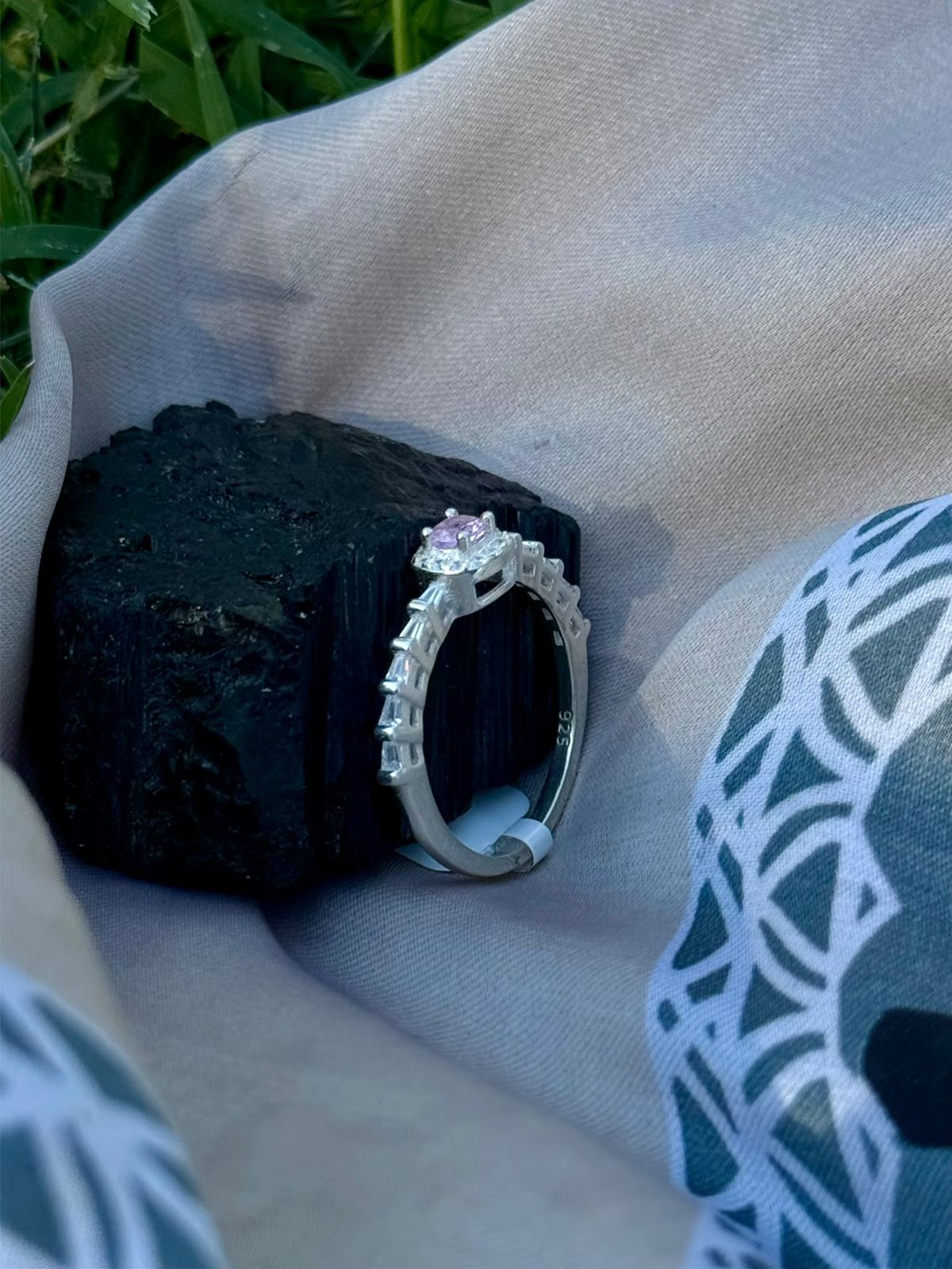 Anillo caliza, plata 925