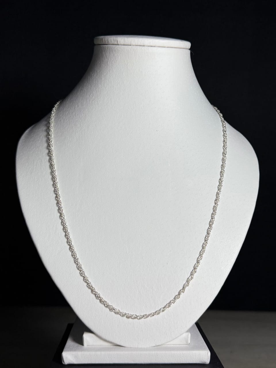 Cadena tourbillon 45cm plata 925