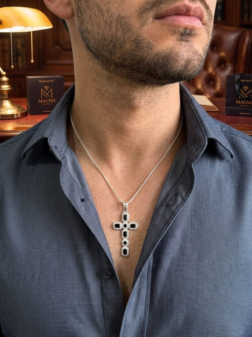 Cadena black cruz | Acero