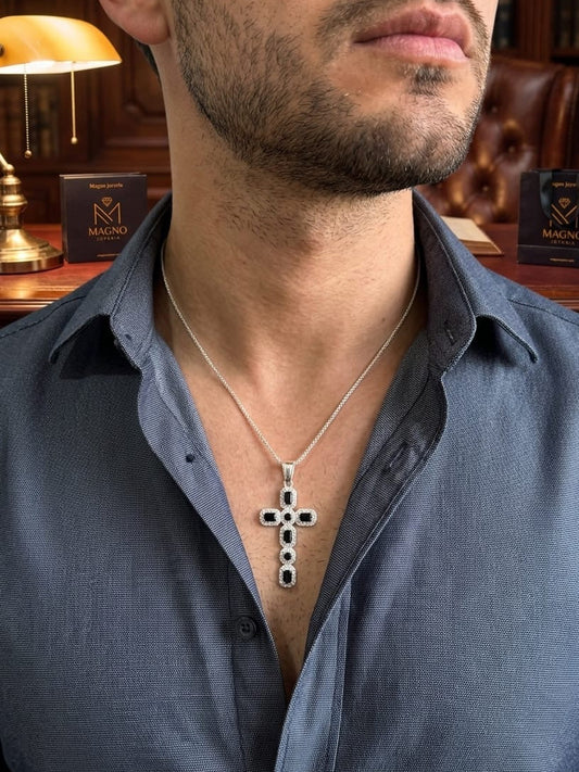 Cadena black cruz | Acero