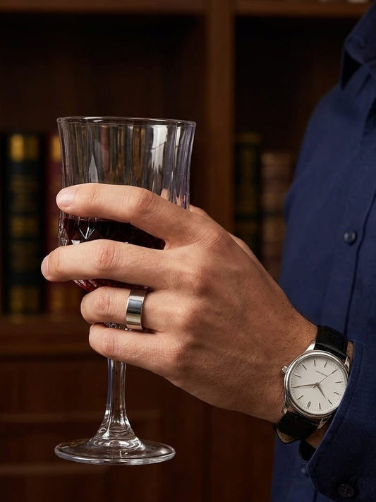 Anillo lux simple | Acero