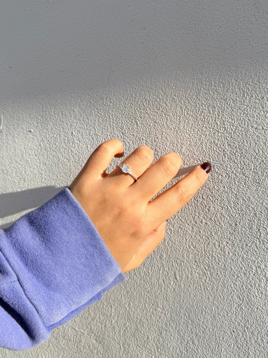 Anillo solitario | Acero