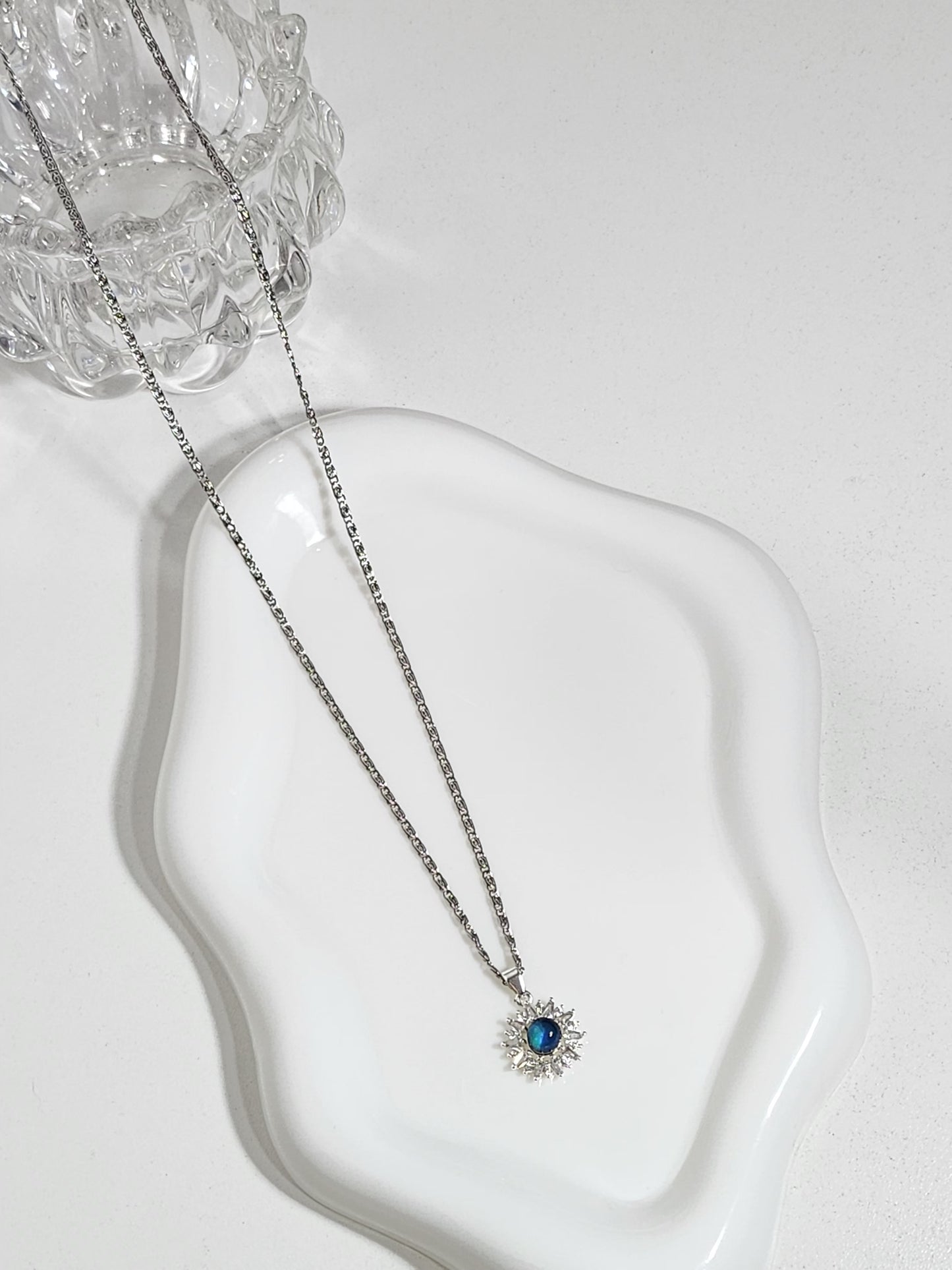Cadena Aura azul | Acero blanco
