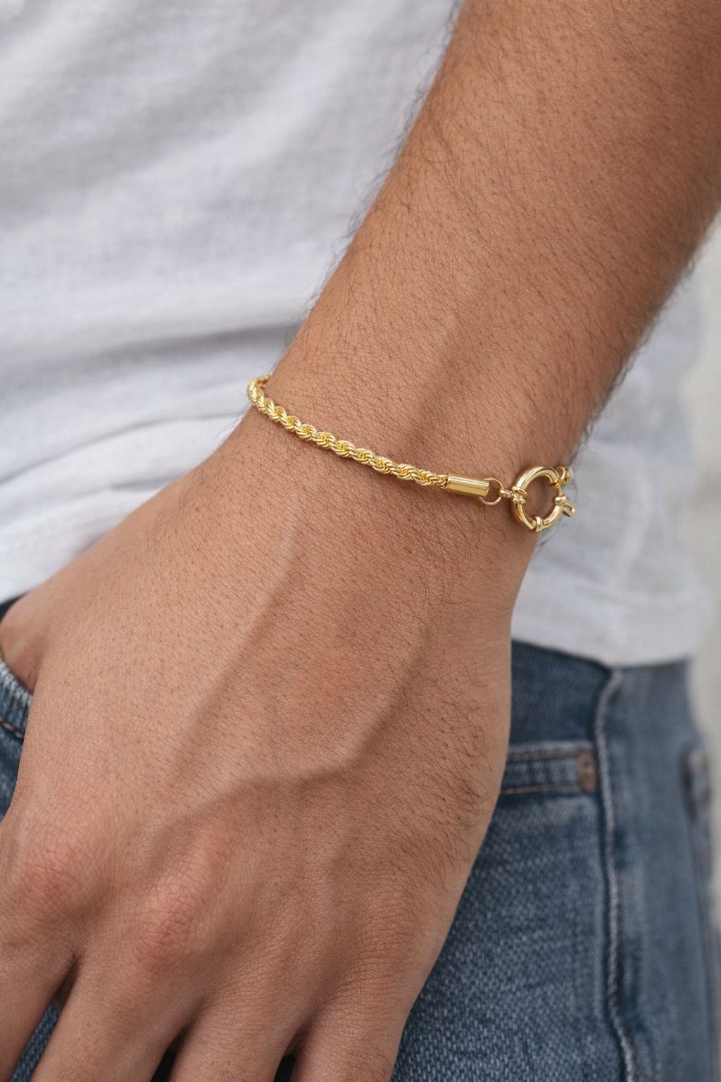 Pulsera enchapada en oro 18k