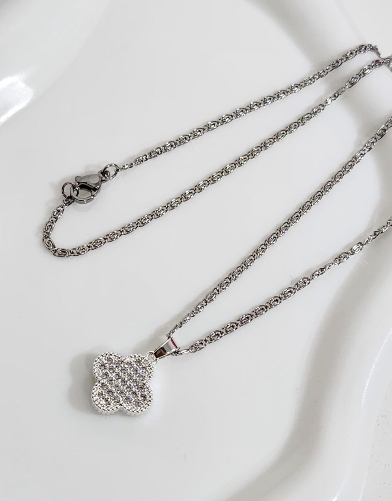 Cadena Van Cleff | Acero blanco