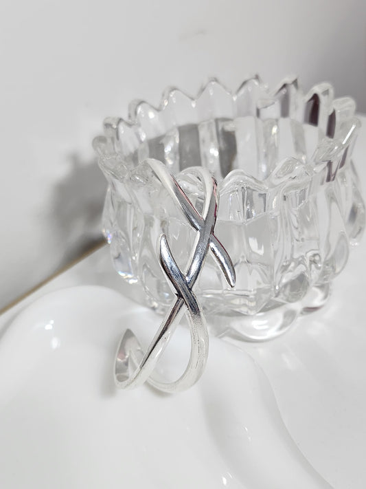 Esclava lux | Acero blanco