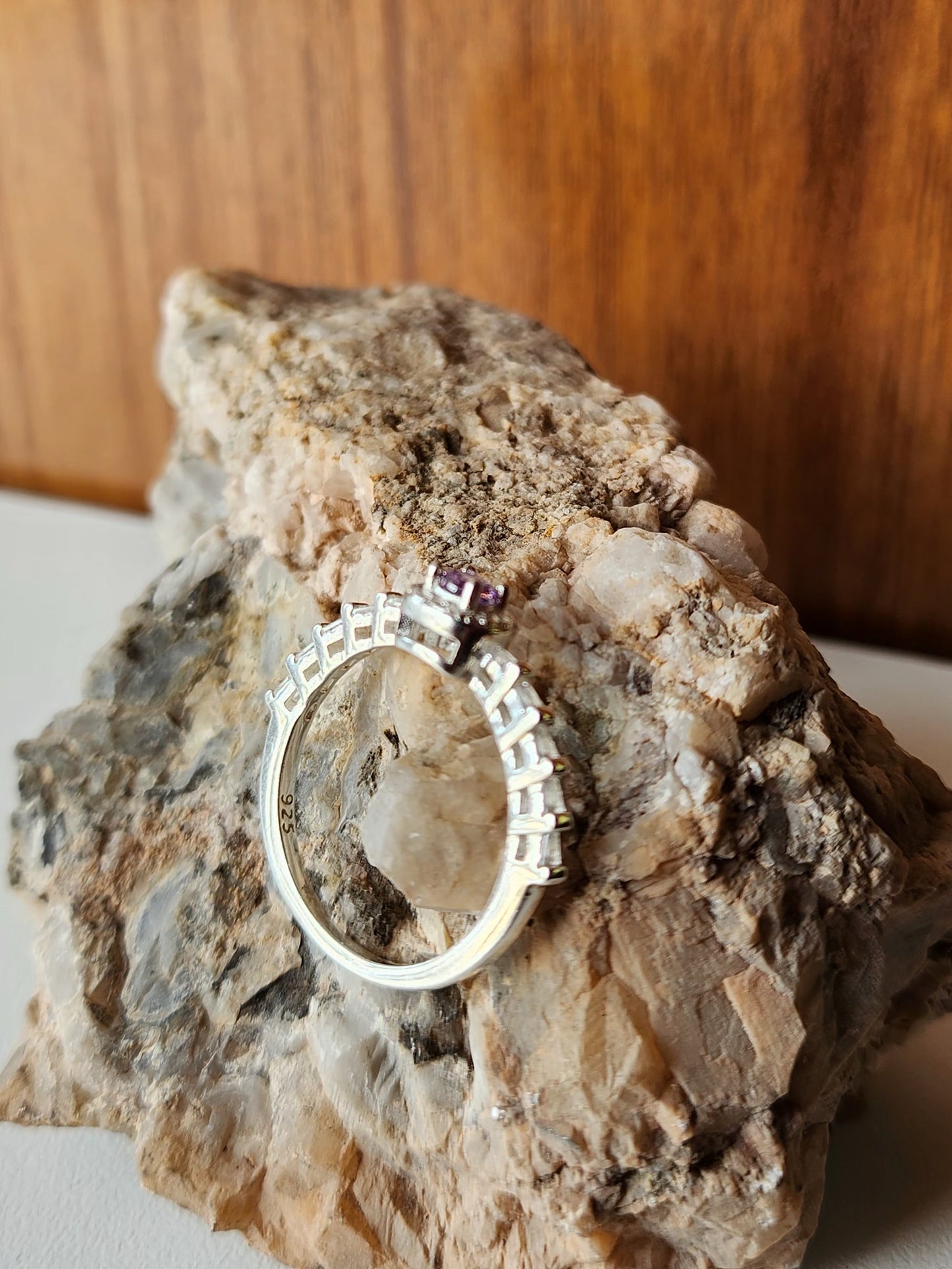 Anillo caliza | Plata 925