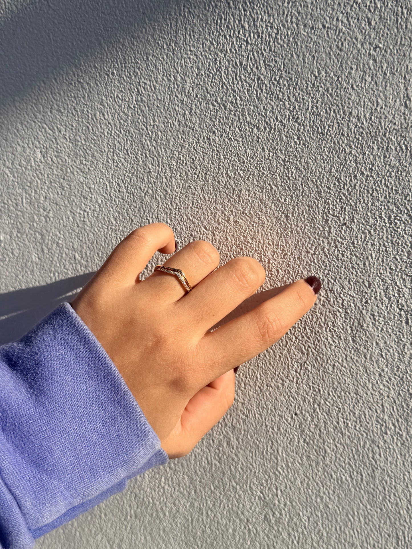 Anillo corona dorado | Acero