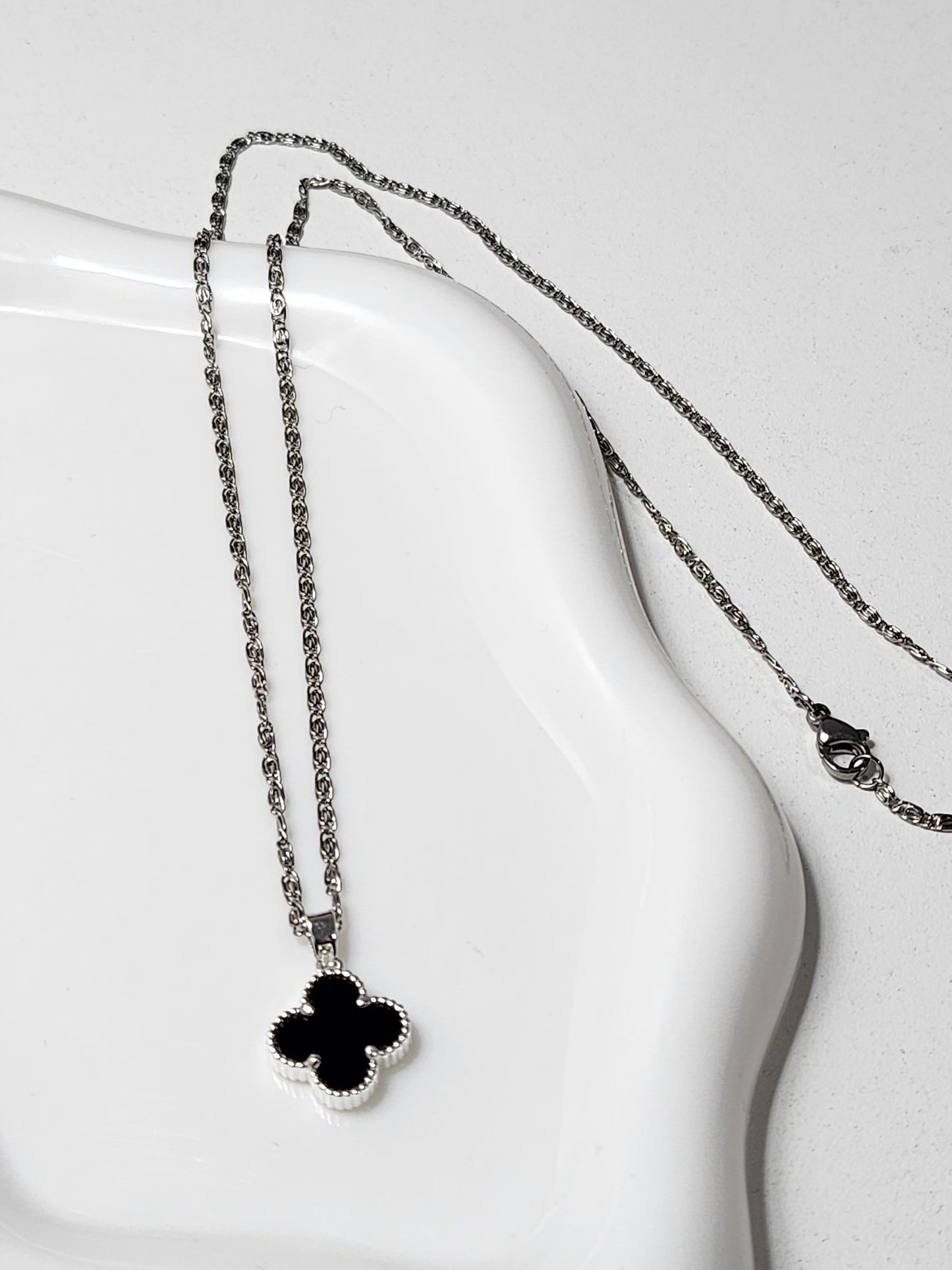 Cadena Van Cleff | Acero blanco