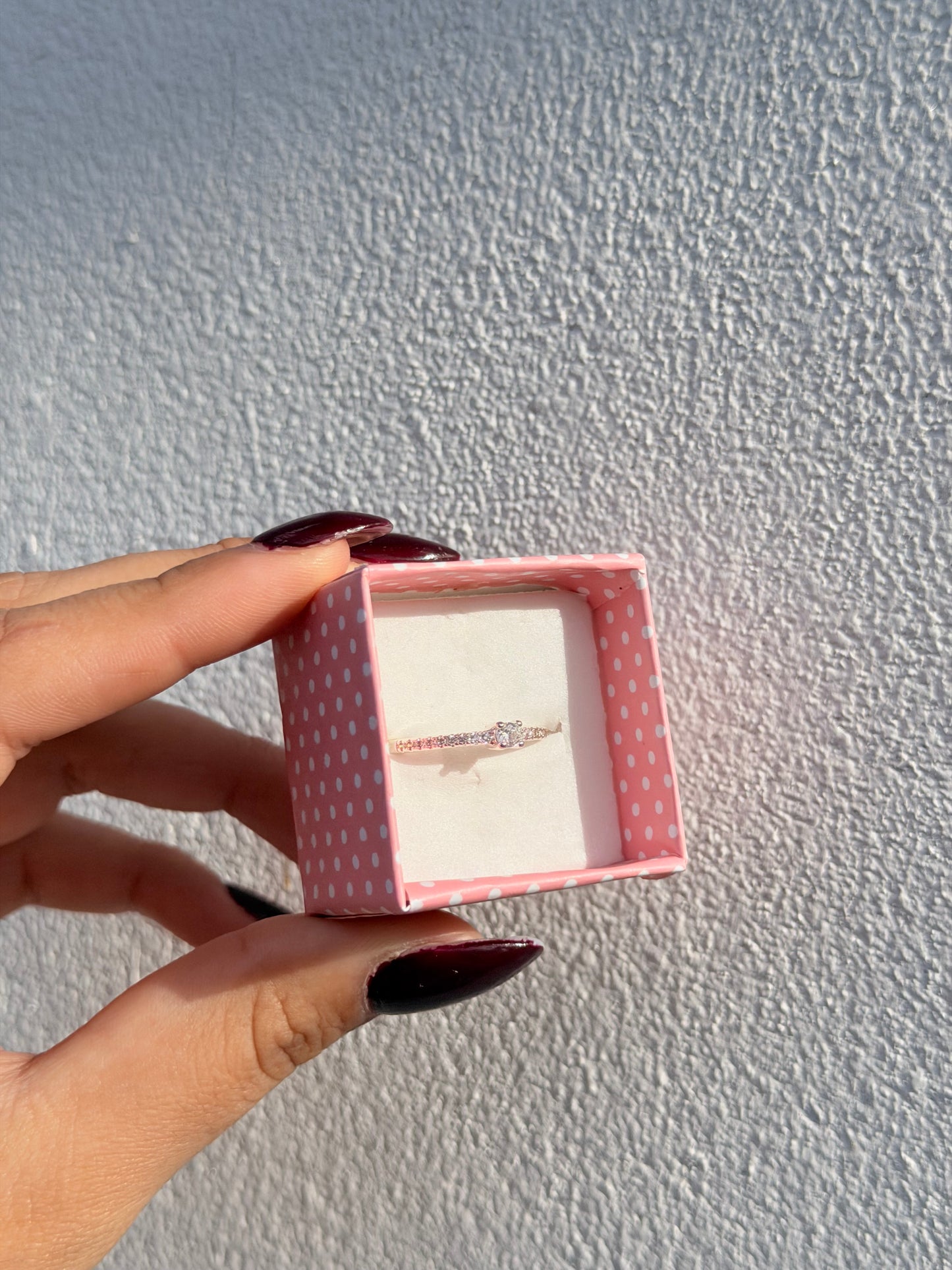 Anillo cubic blanco | Acero