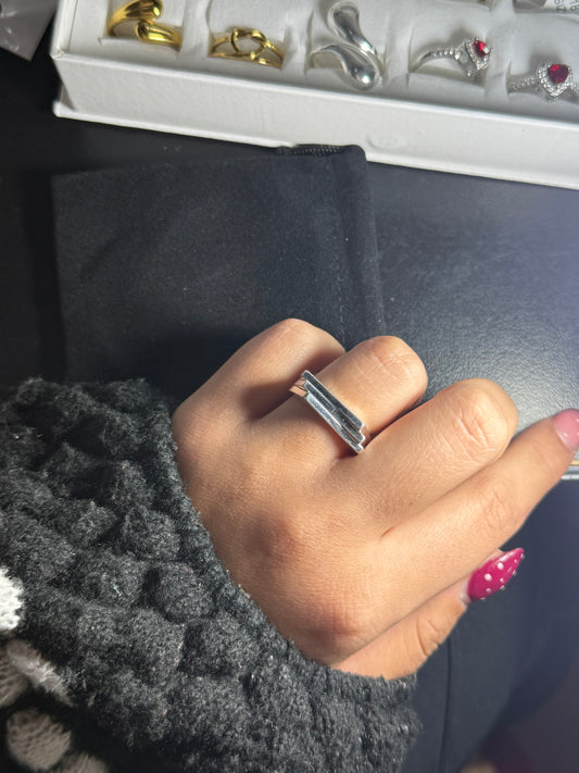 Anillo cuadrado | Acero