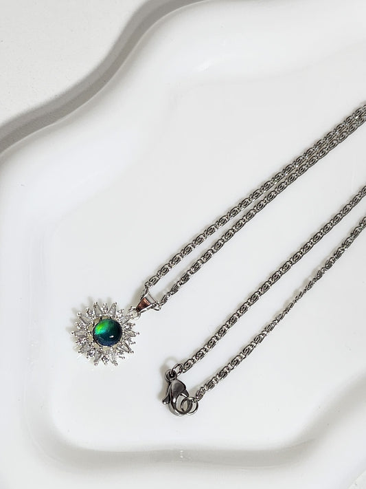 Cadena Aura azul | Acero blanco
