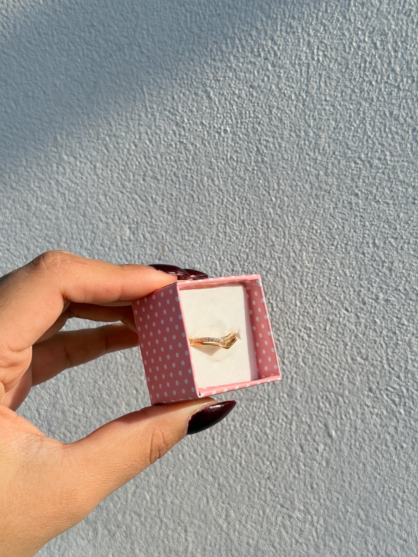 Anillo corona dorado | Acero