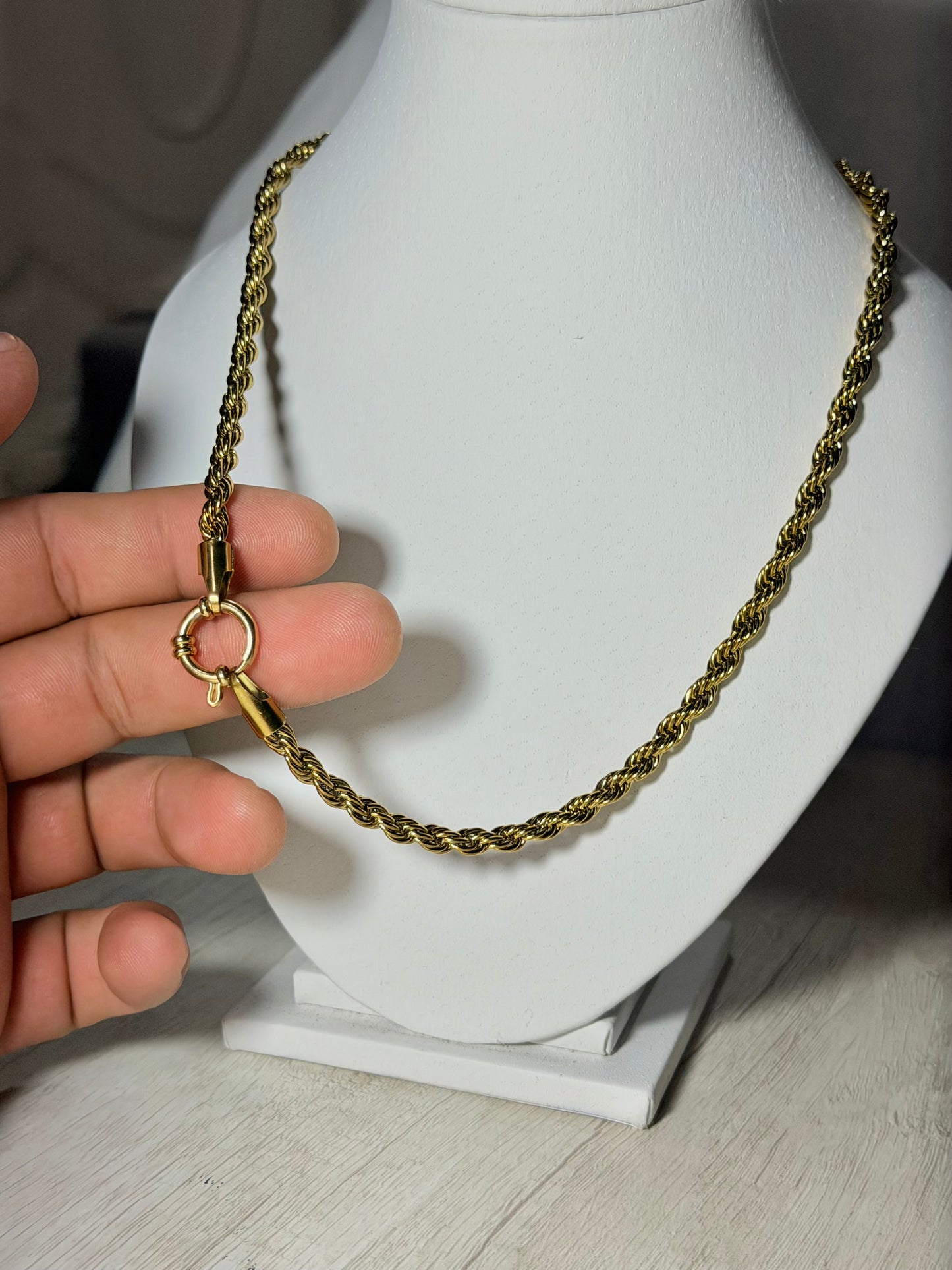 Cadena Tourbillon | Enchapado en oro