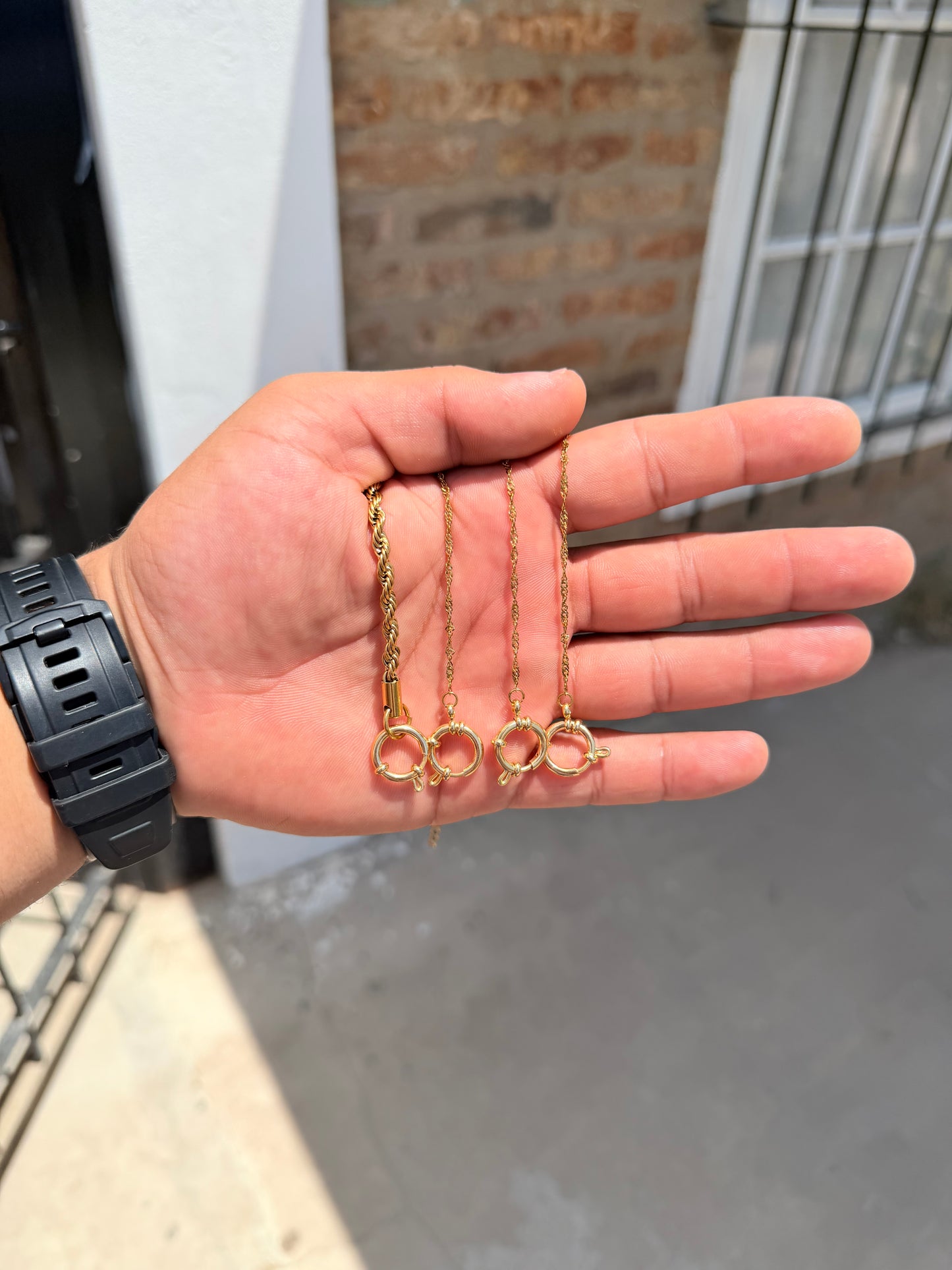 Pulsera Singapur | Enchapado en oro