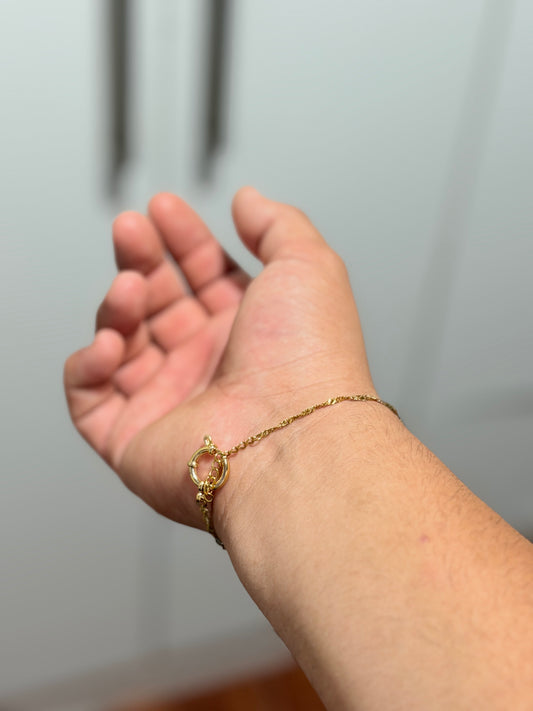 Pulsera Singapur | Enchapado en oro