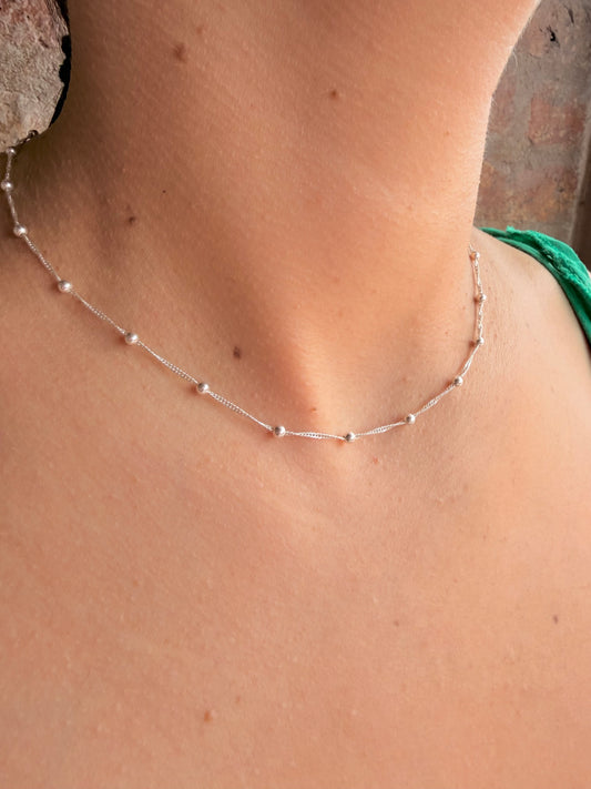 Collar Punto de luz, Plata 925 femenino