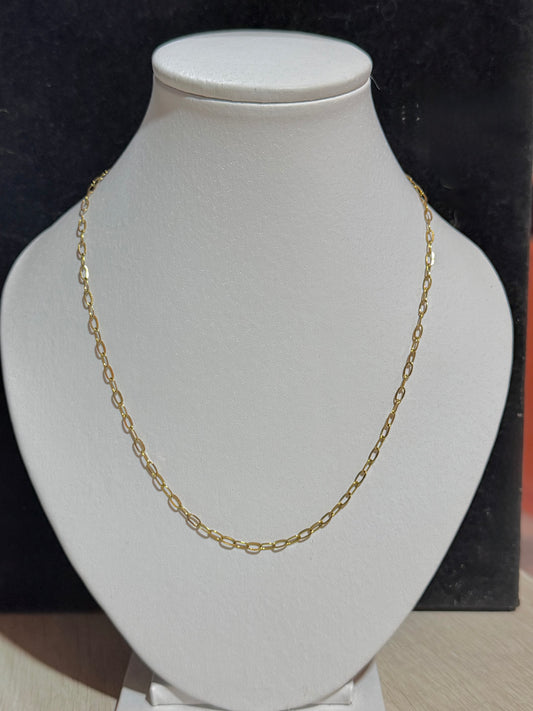 Cadena enchapada en oro