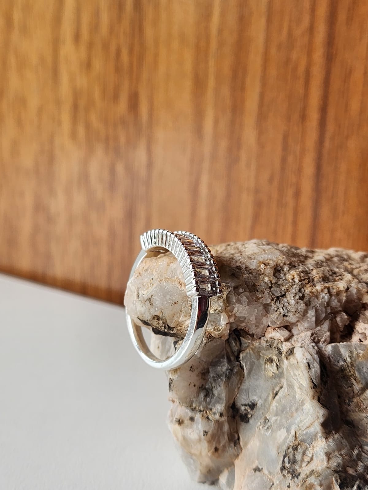 Anillo Eterna | Acero blanco