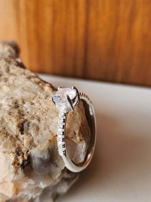 Anillo Solitario | Plata 925