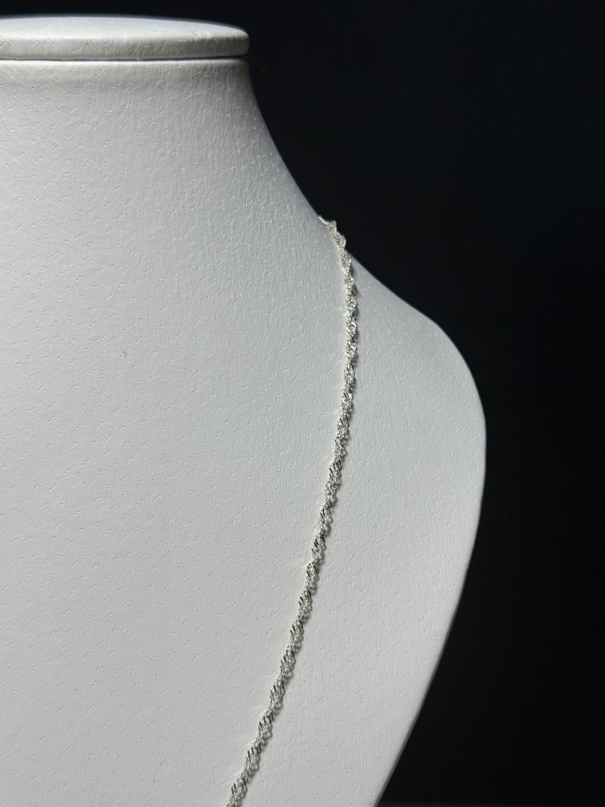 Cadena tourbillon 45cm plata 925