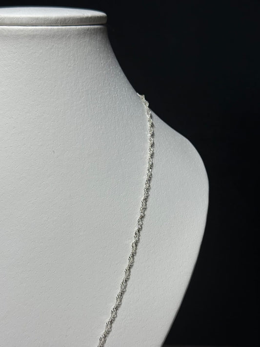 Cadena tourbillon 45cm plata 925