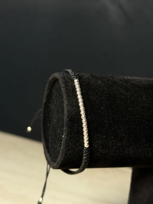 Pulsera cordón, Plata 925