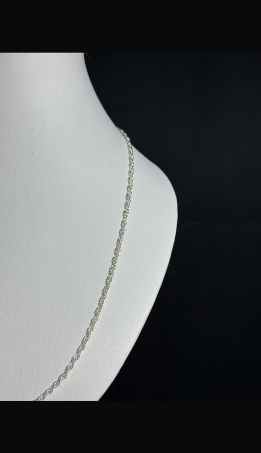 Cadena singapur lisa Plata 925